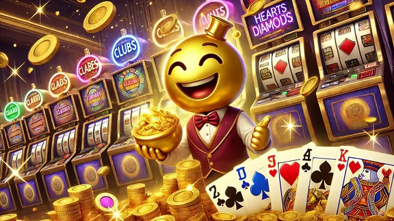 Tampilan permainan slot berwarna di MARI777